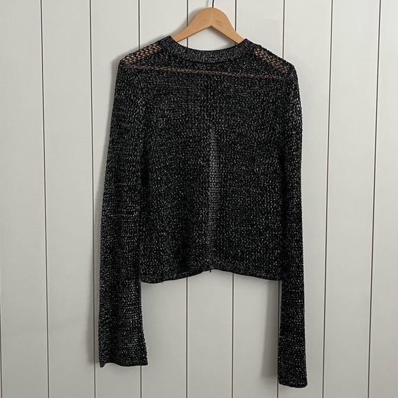 Zara Shimmer Knit Sweater Top - Picture 1 of 3
